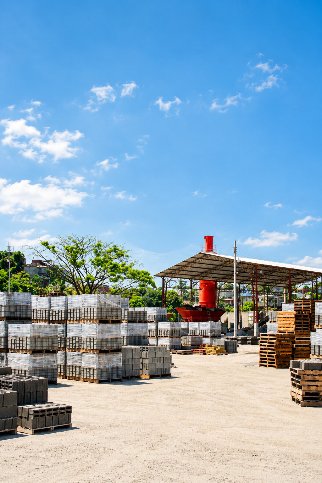 Fábrica VIPRESA de bloques y adoquines de hormigón en Guayaquil, Ecuador