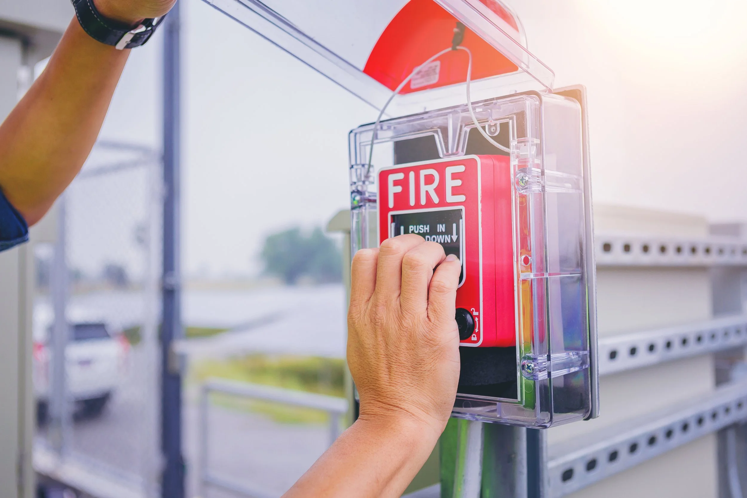fire alarm in safety box in Ozark, MO