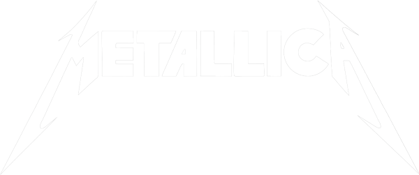 white metallica logo