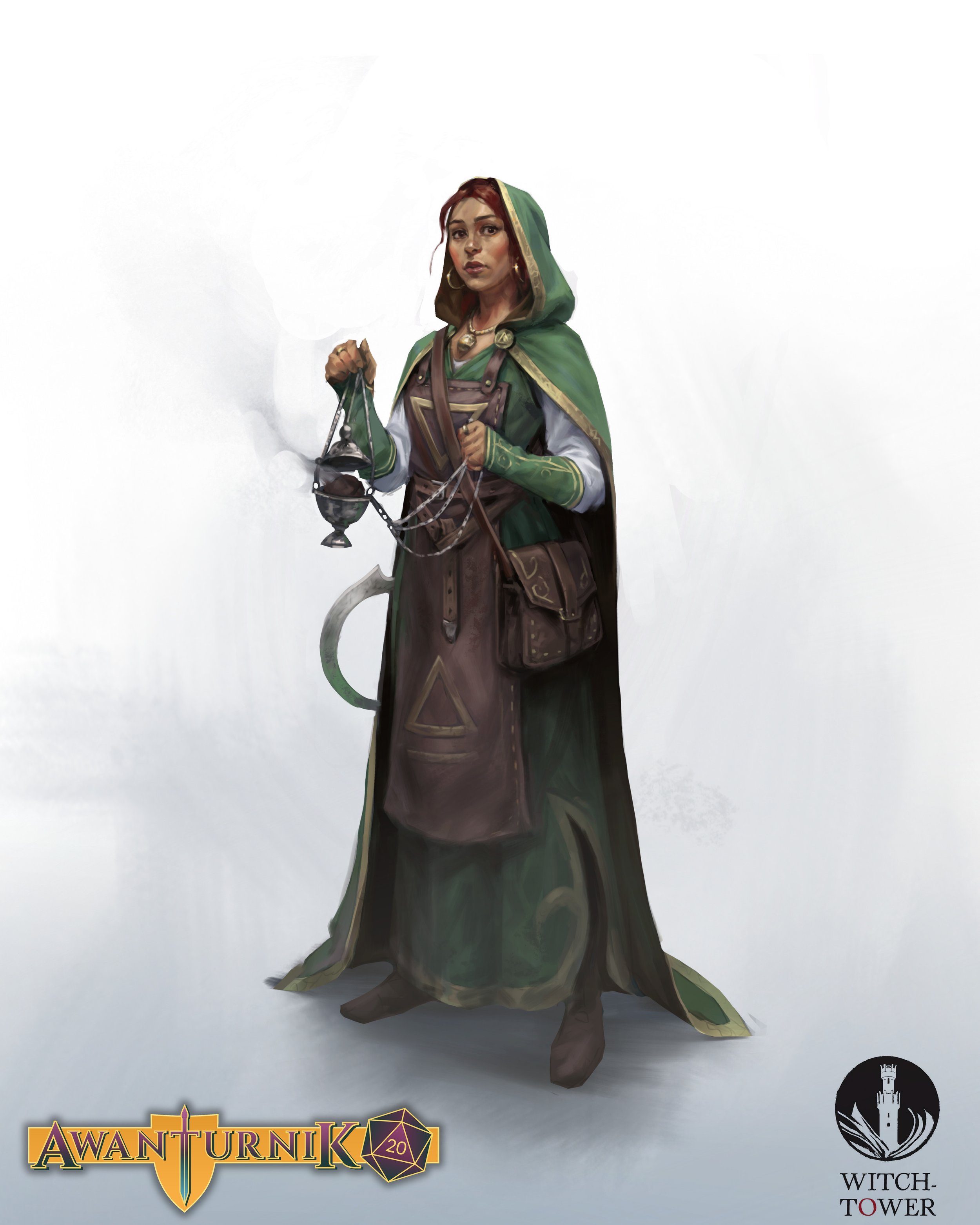 Alchemist – fantasy character illustration for AwanturniK20 by Jakub Jagoda