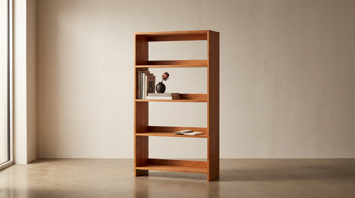 Cherry Wood Bookshelf