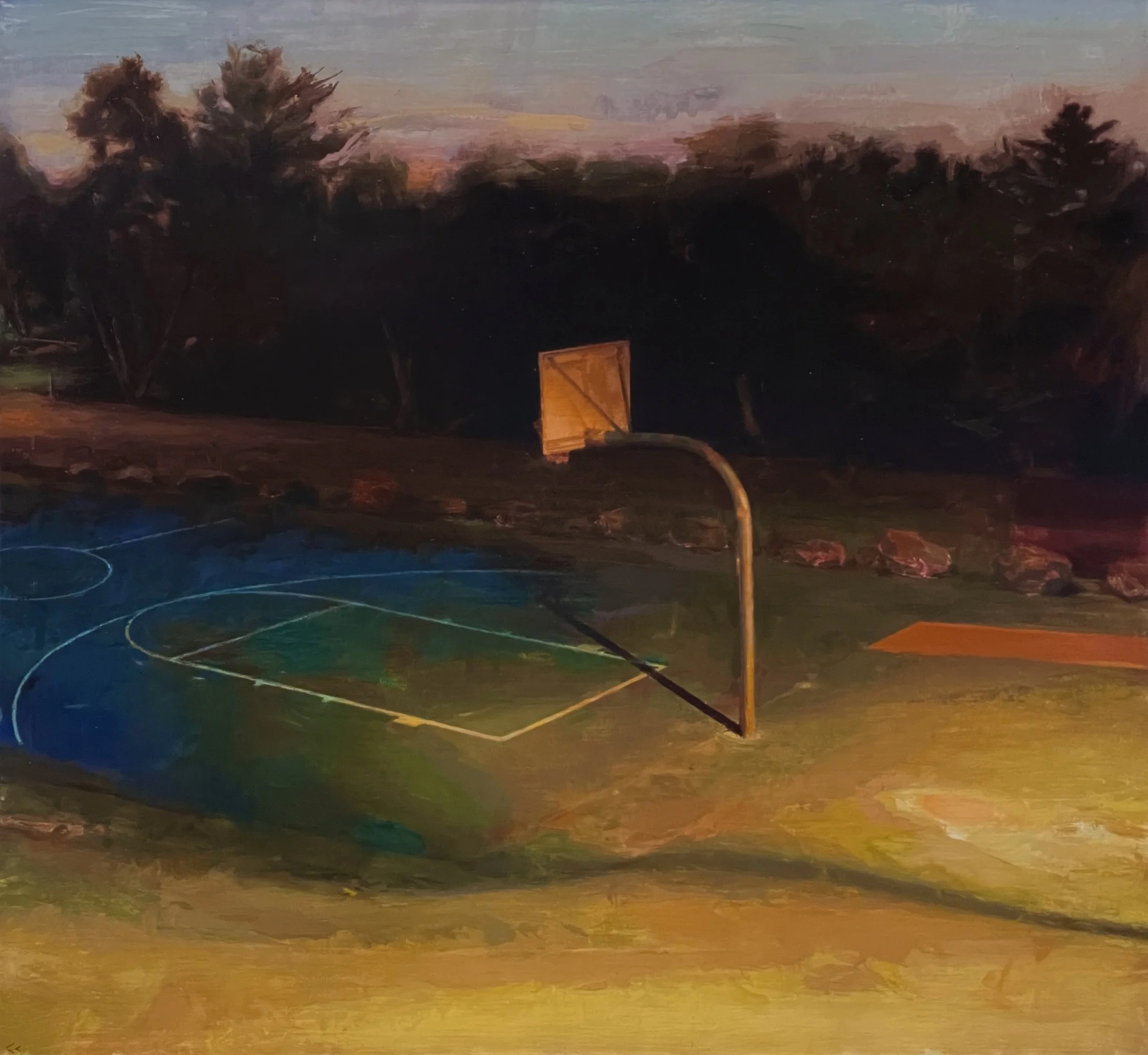 Oil on linen panel, 34 x 33 in.
