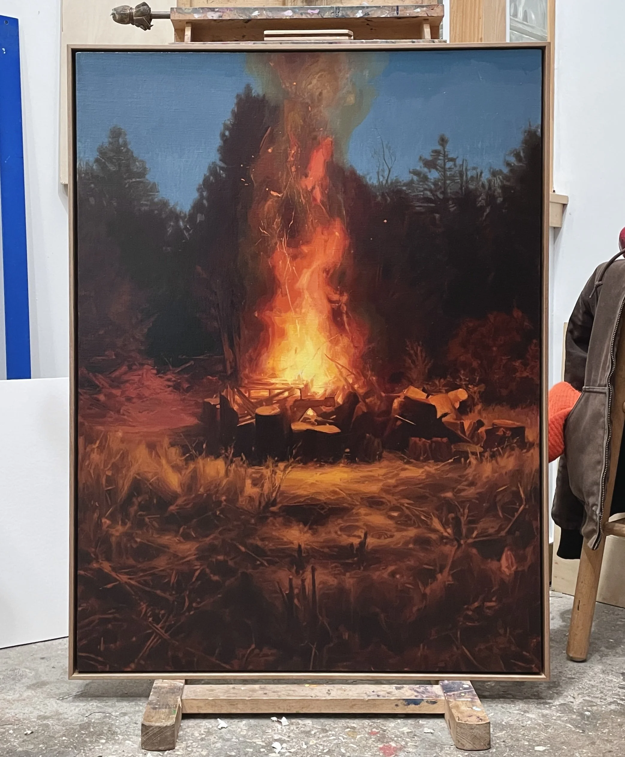 Oil on stretched linen, 30 x 40 in.