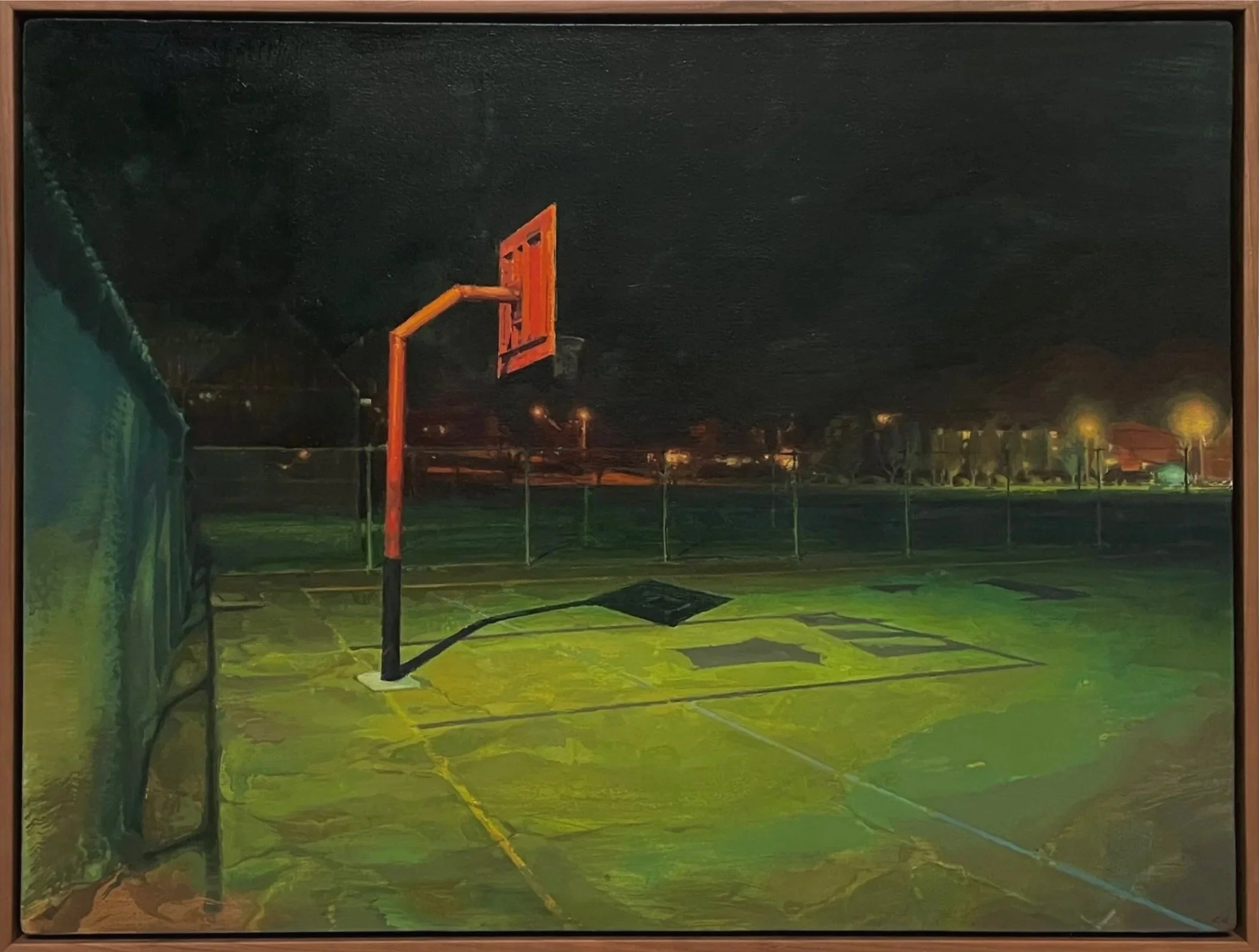 Oil on paper mounted on panel, 18 x 24 in.