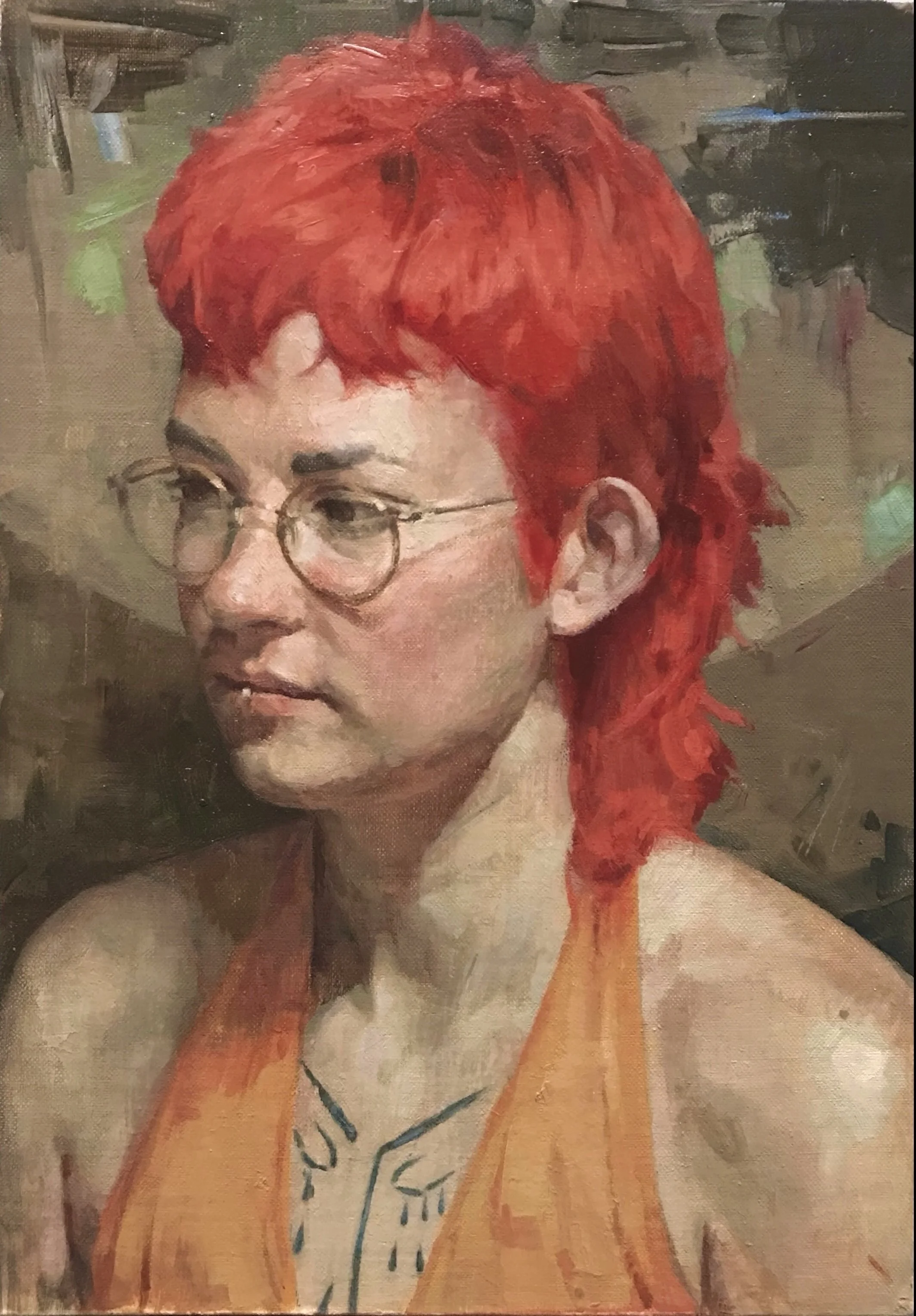 Oil on linen panel. 8 x 11.5 in.