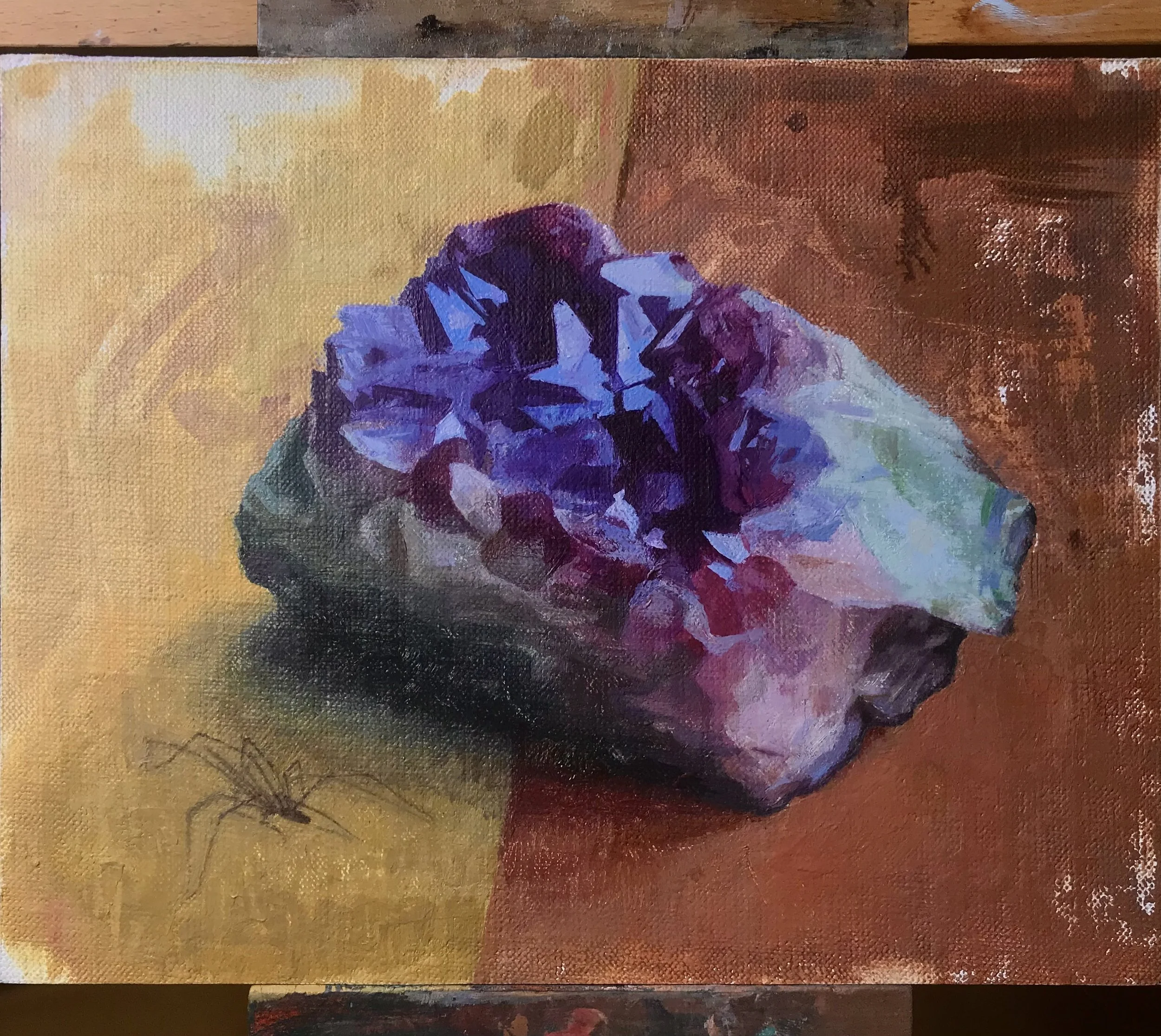 Oil on linen panel, 9 x 7.25 in.