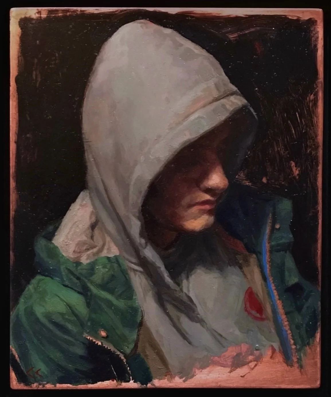 Oil on copper plate, 6 x 7 in.
