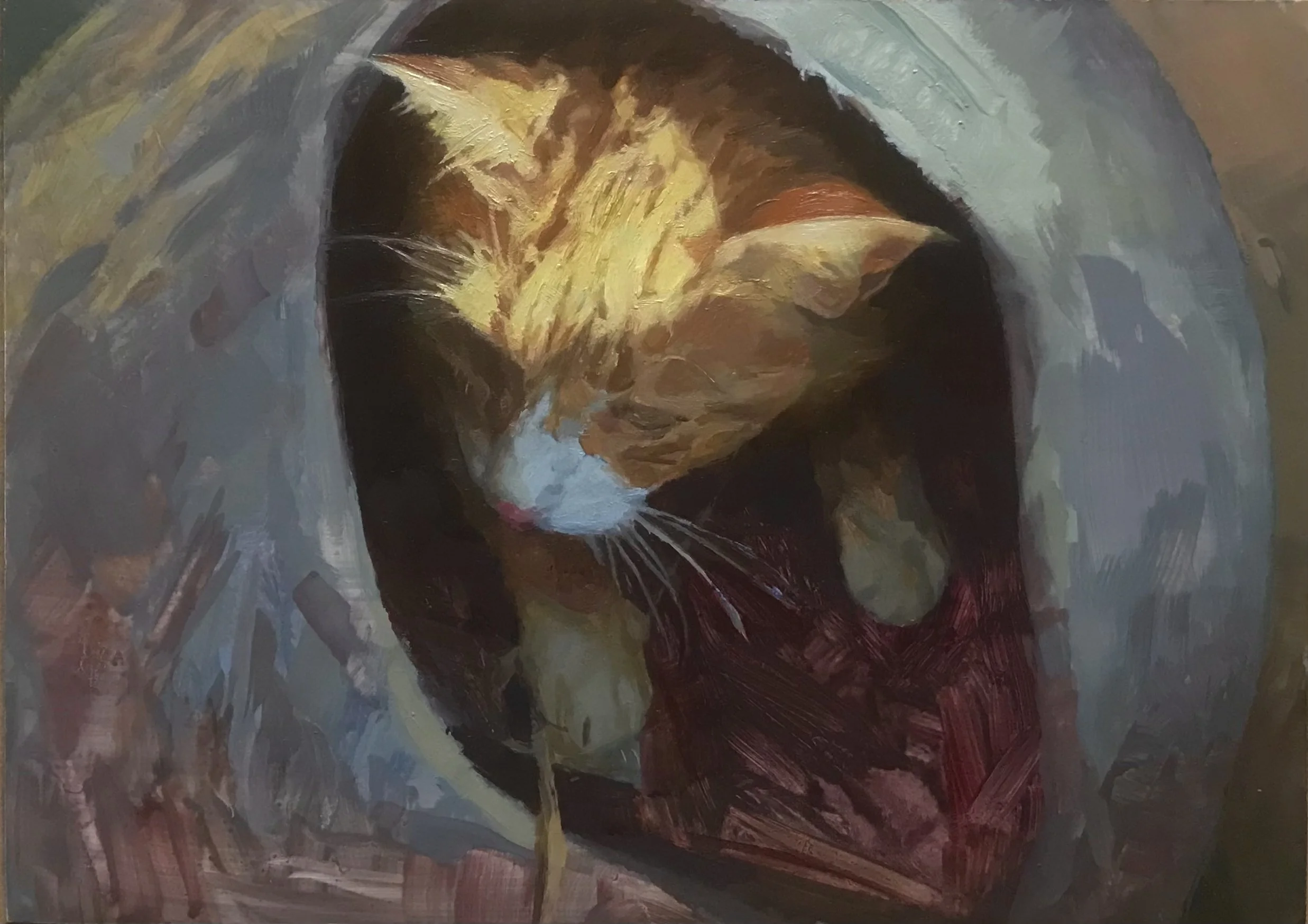 Oil on gesso panel, 8.5 x 6 in.