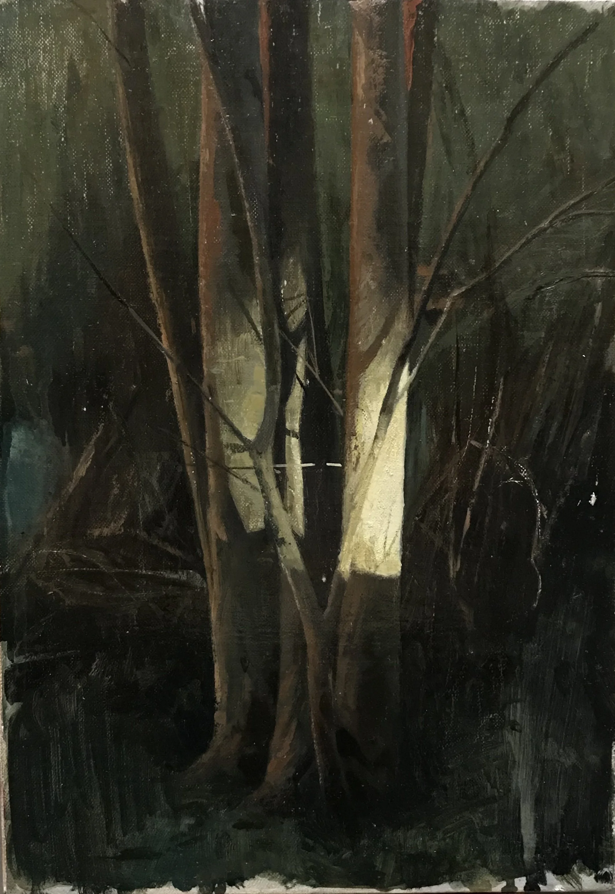 Oil on linen panel, 12 x 8.5 in.