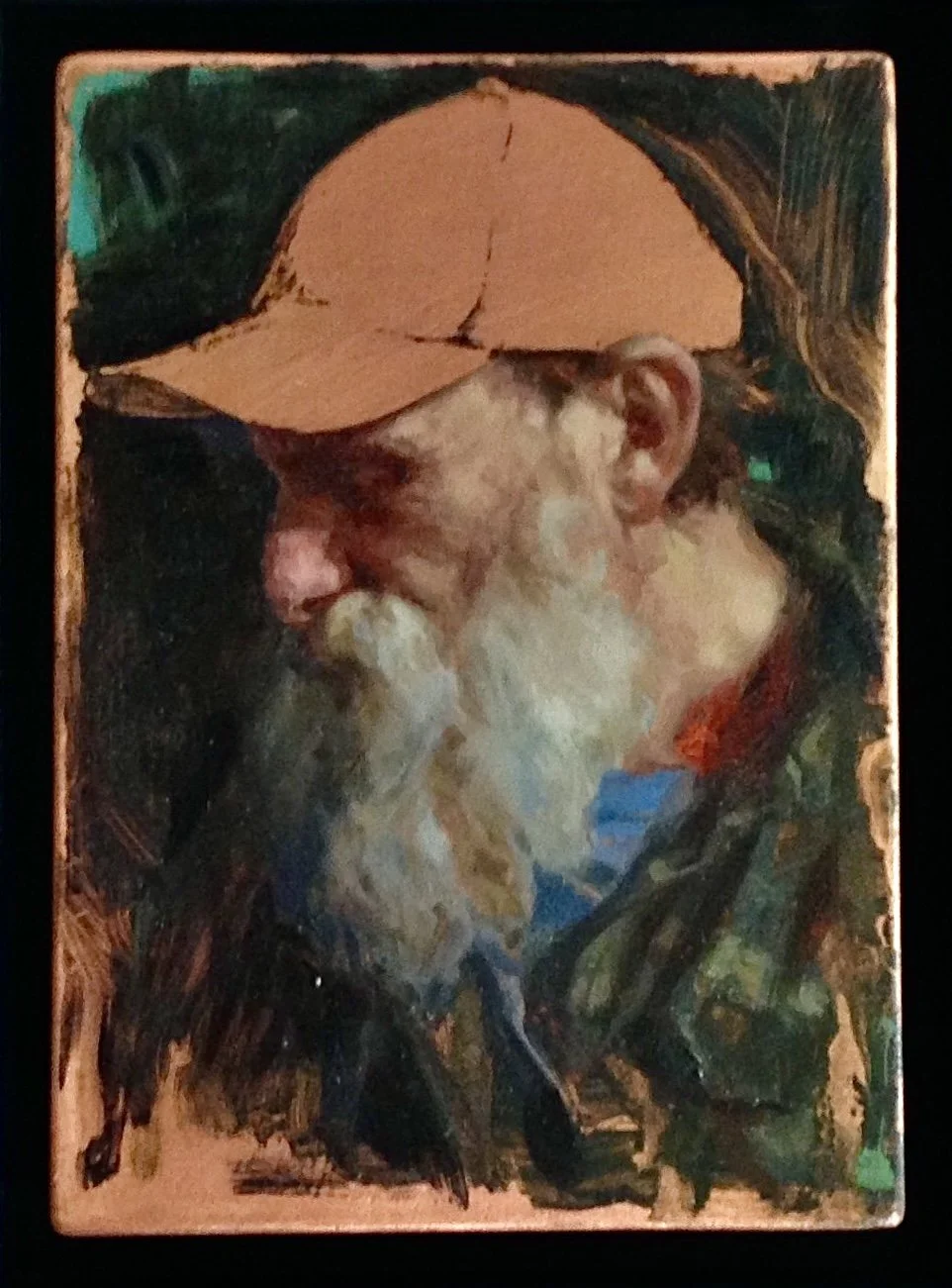 Oil on copper plate, 5 x 7 in.