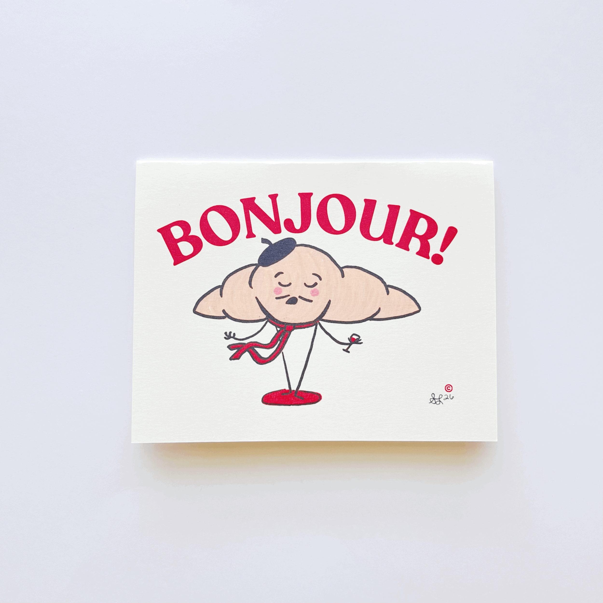 Bonjour! (Greeting Card)