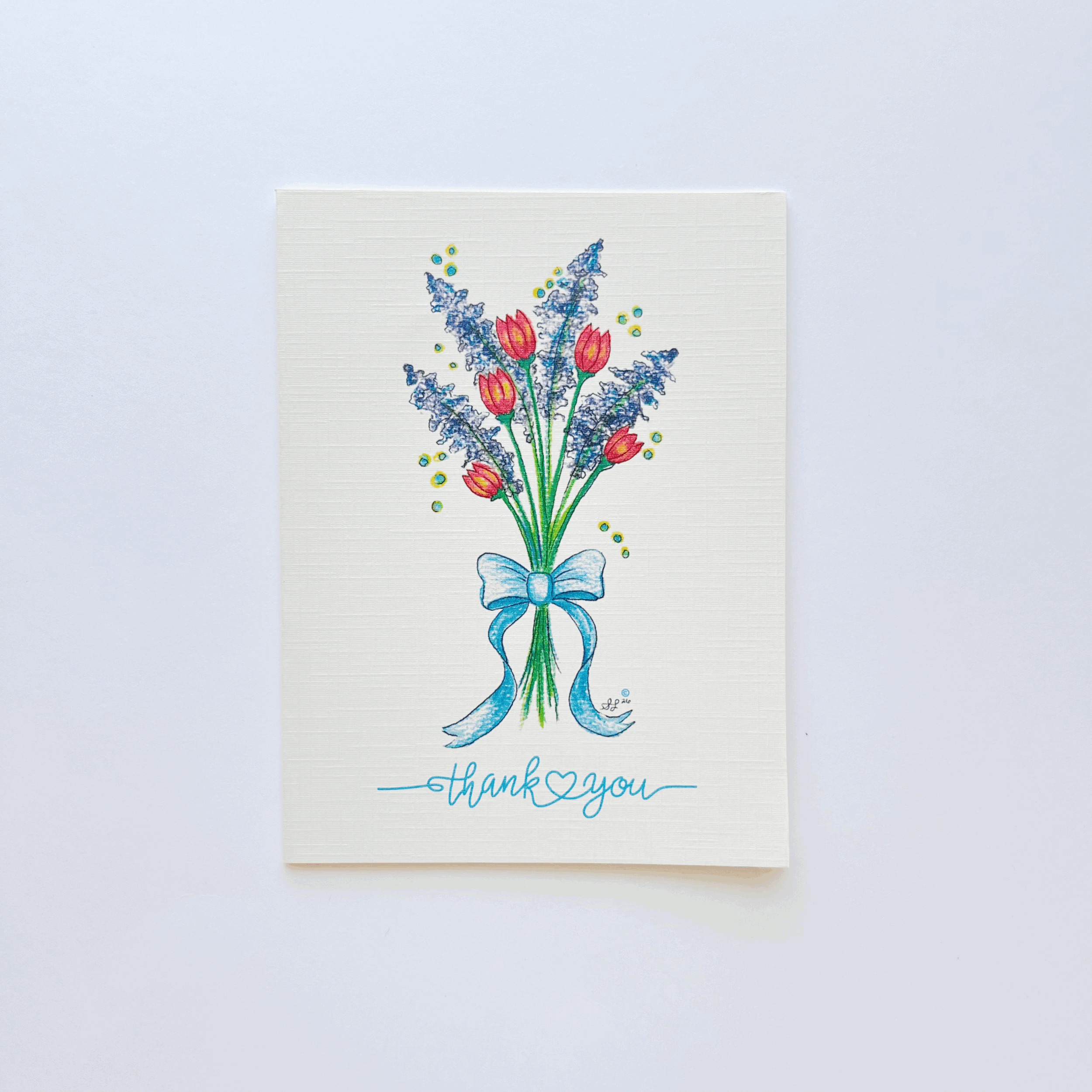 Thank You! ( Floral Bouquet Greeting Card)