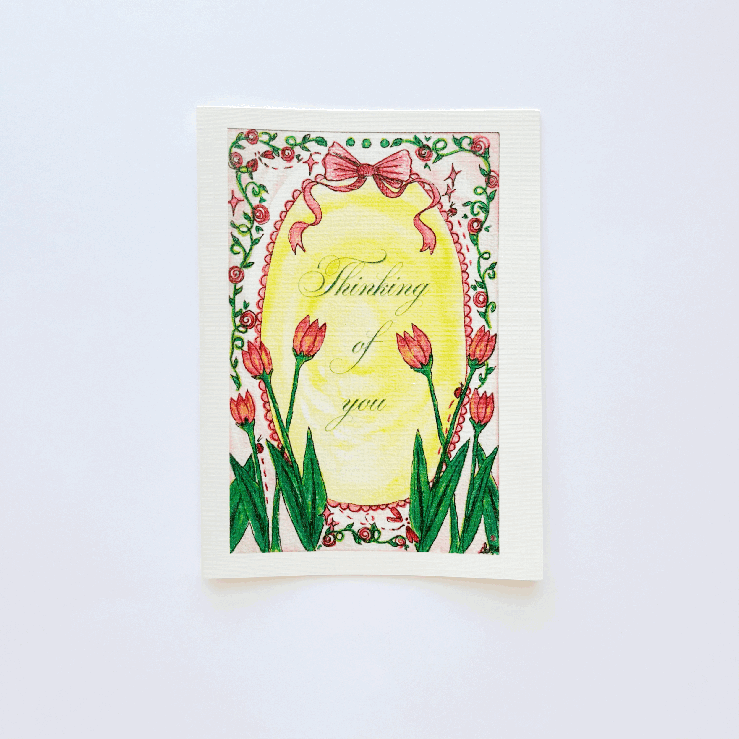 Thinking Of You Tulips (Greeting Card)