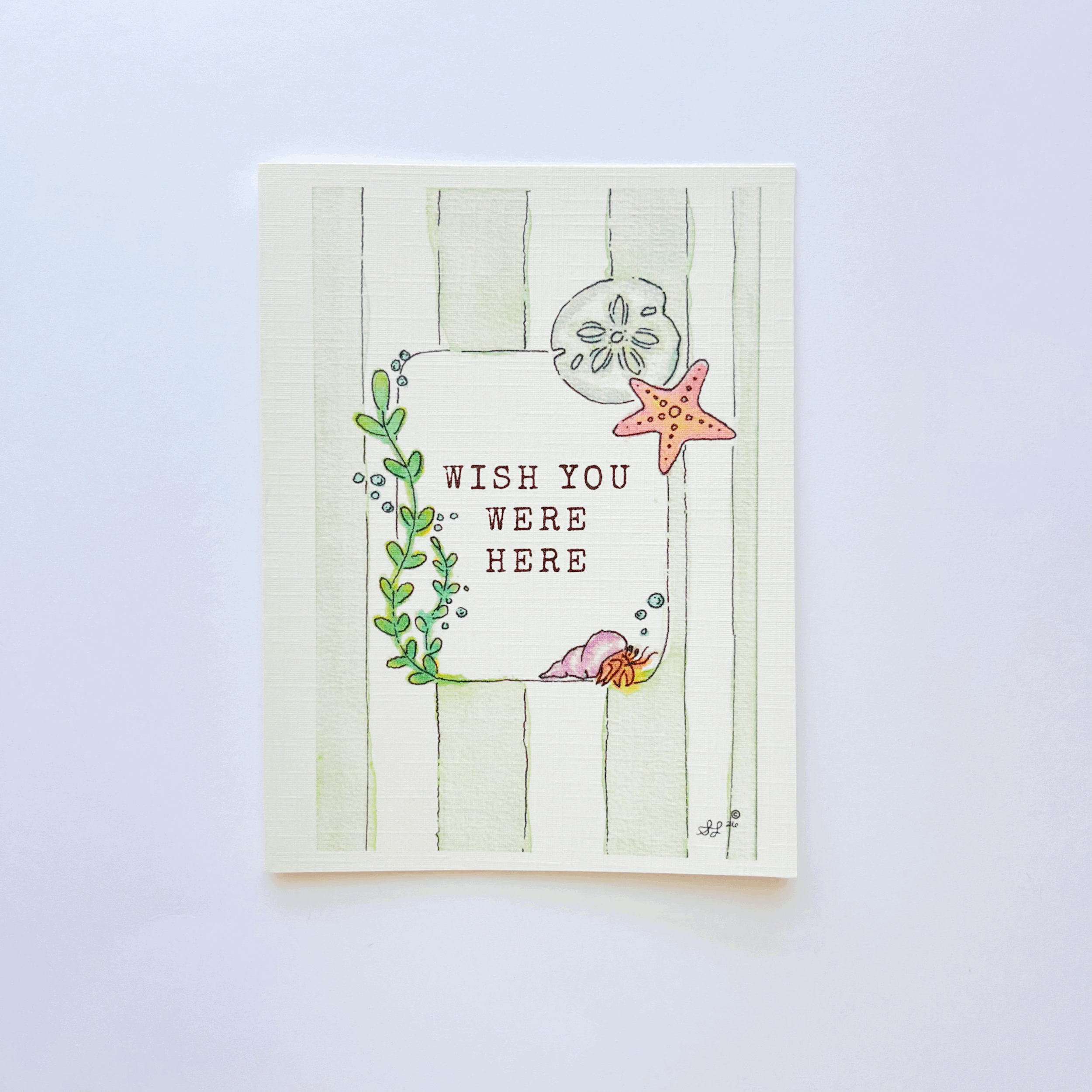 Wish You Were Here ( Coastal Greeting Card)