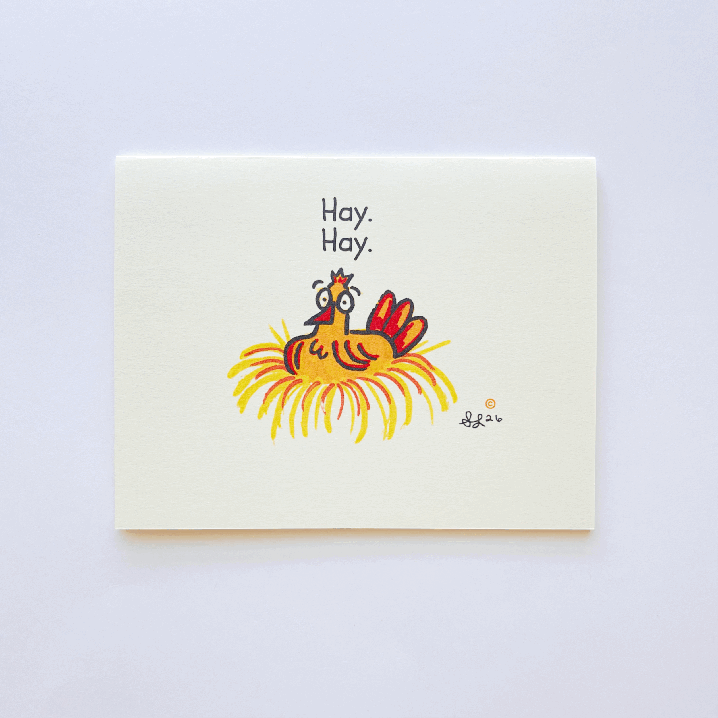 Hay. Hay. (Greeting Card)