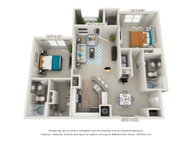 Mulberry
2 Bed | 2 Bath | 1,186 Sq. Ft.