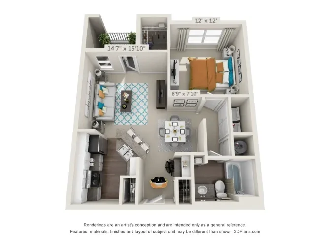 Peachtree
1 Bed | 1 Bath | 691 Sq. Ft.