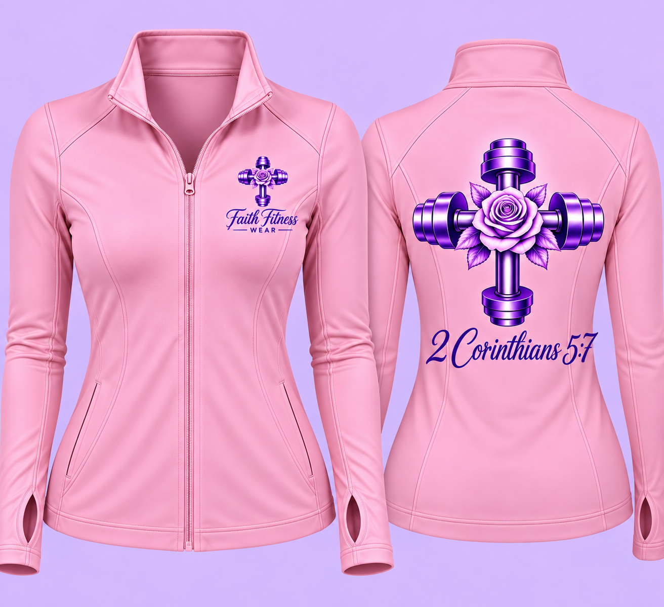 Woman’s Long Sleeve Jacket 2Corinthians 5:7