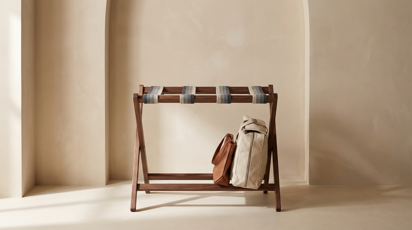 Wooden Luggage Rack