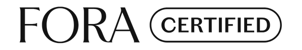 Fora Certified logo in black and white