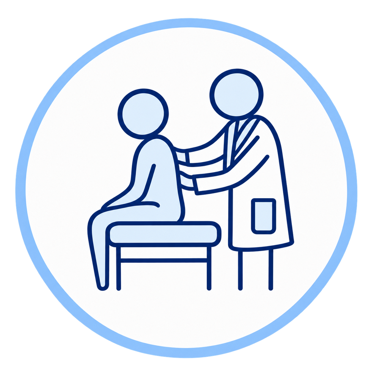 Patient exam icon