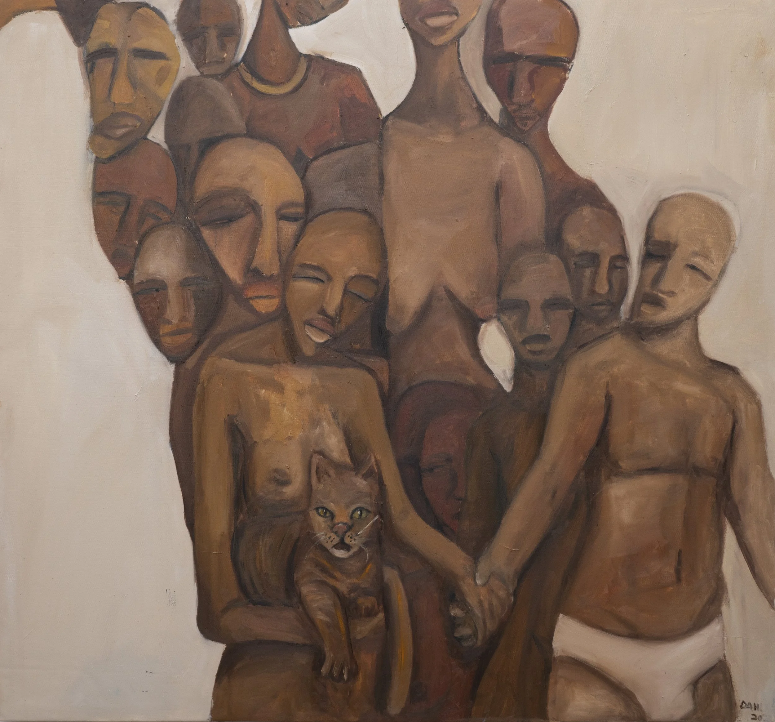 Reflecting the emotional journey of immigration — the tension between leaving behind the familiar and stepping into the unknown. Through contrasts of light and shadow, it exploring themes of hope, displacement, and resilience. Figures appear in motio