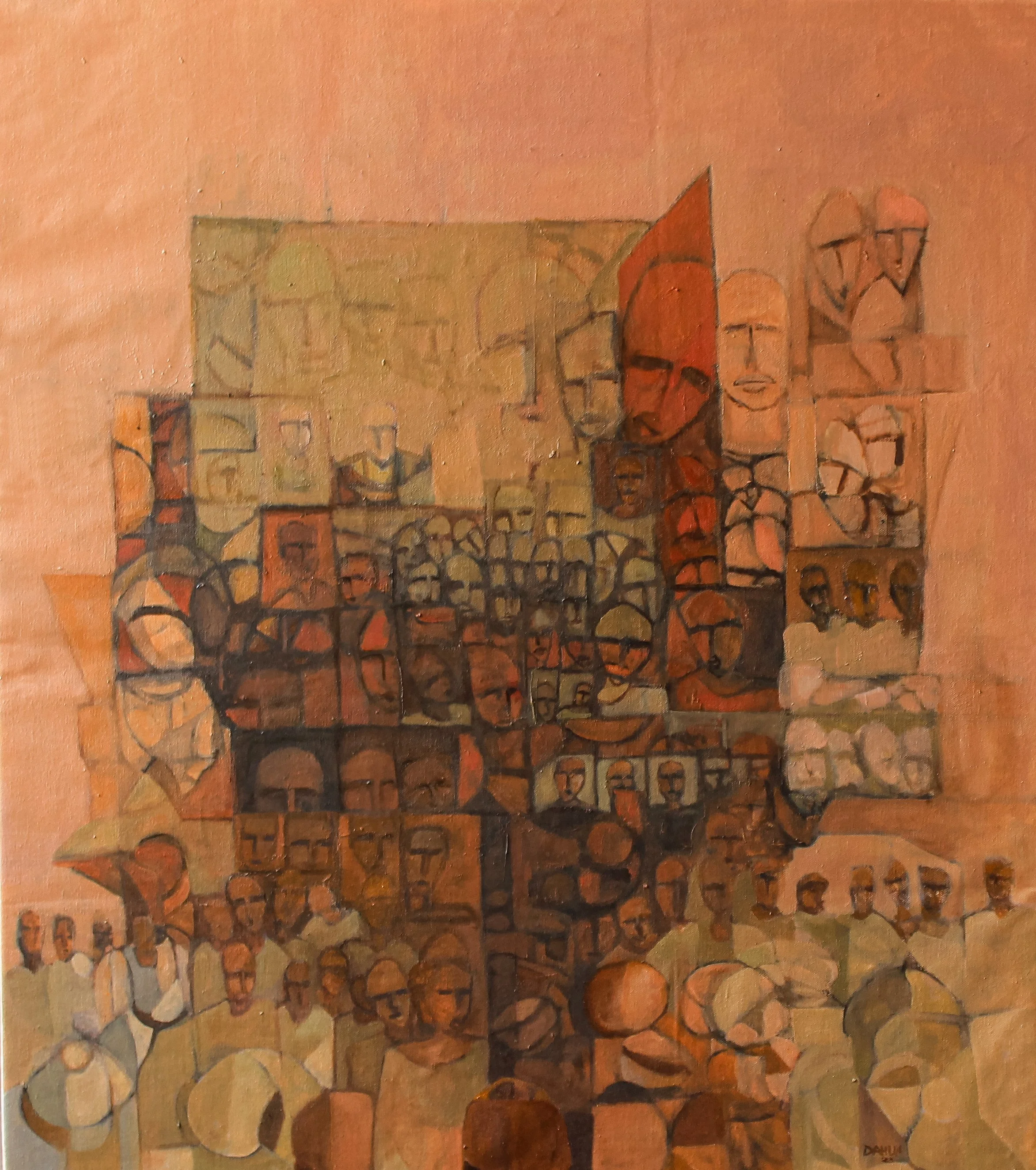 This work reflects on the mass displacement caused by the war in Sudan since 2023. Homes, communities, and familiar landscapes have been left behind as people are forced to flee in search of safety.