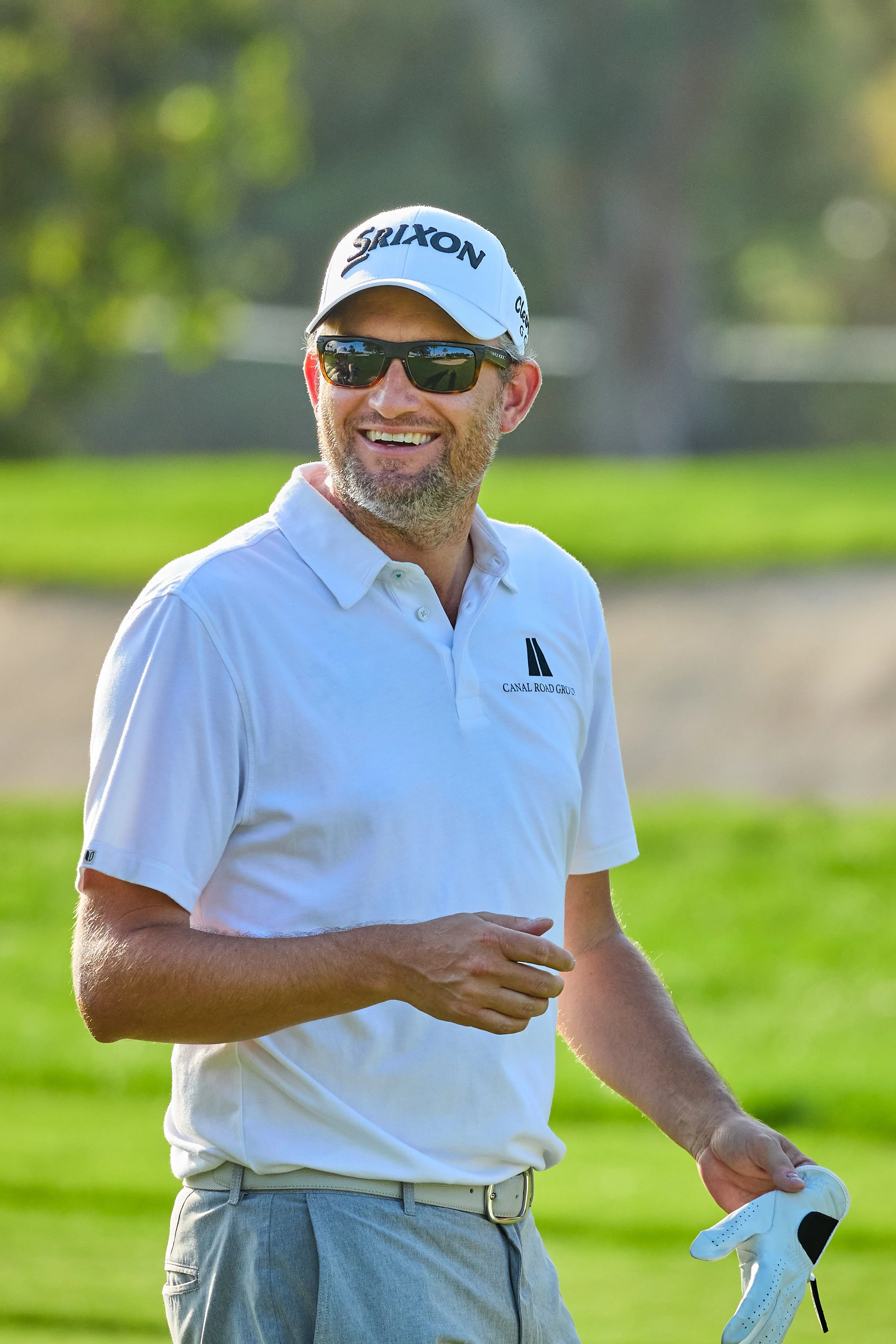 Gunner Wiebe on a golf course