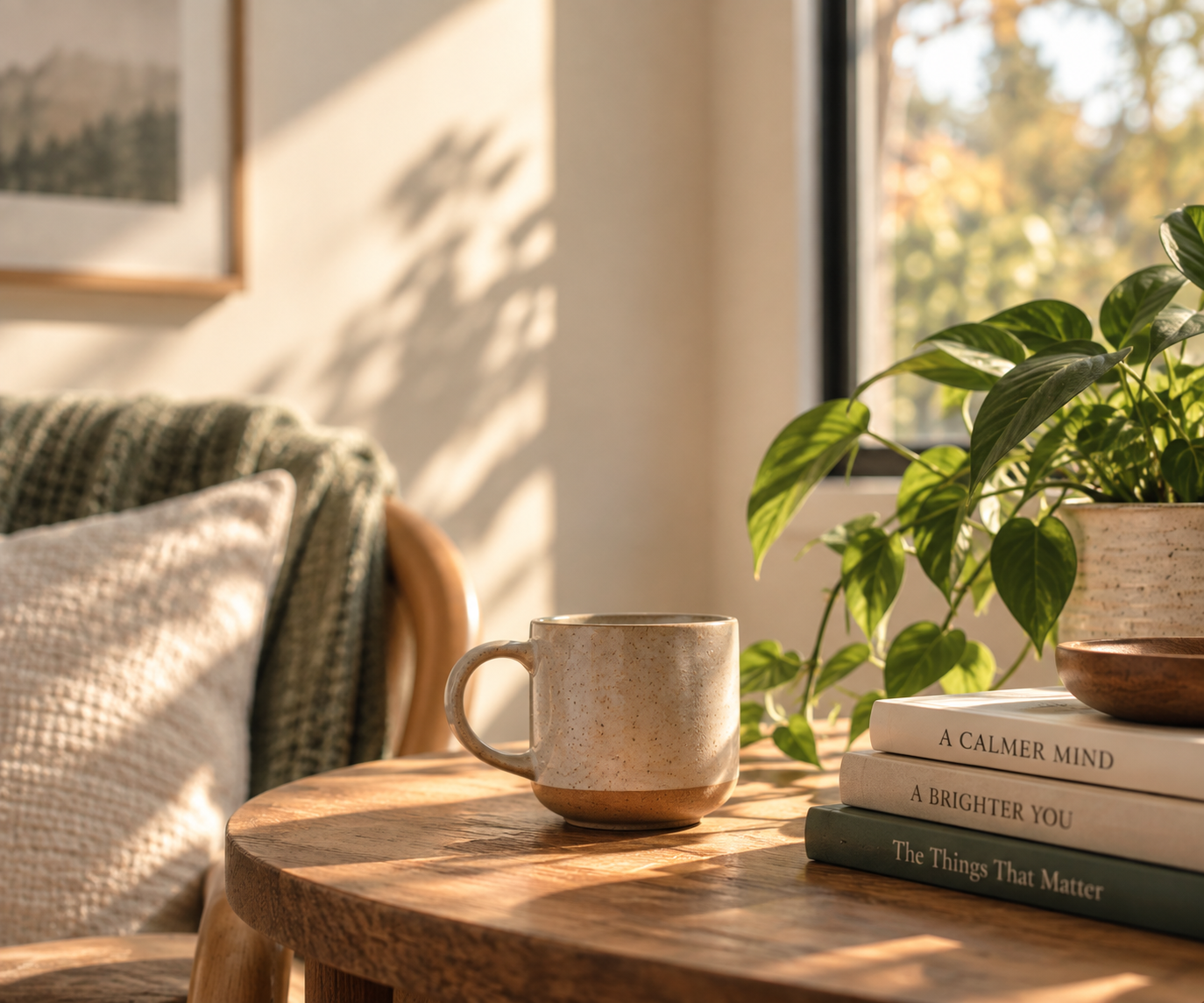 Warm, welcoming space for reflection and counselling.