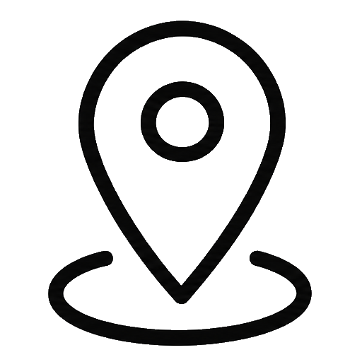 Icône de localisation ou de carte avec un marqueur de position.