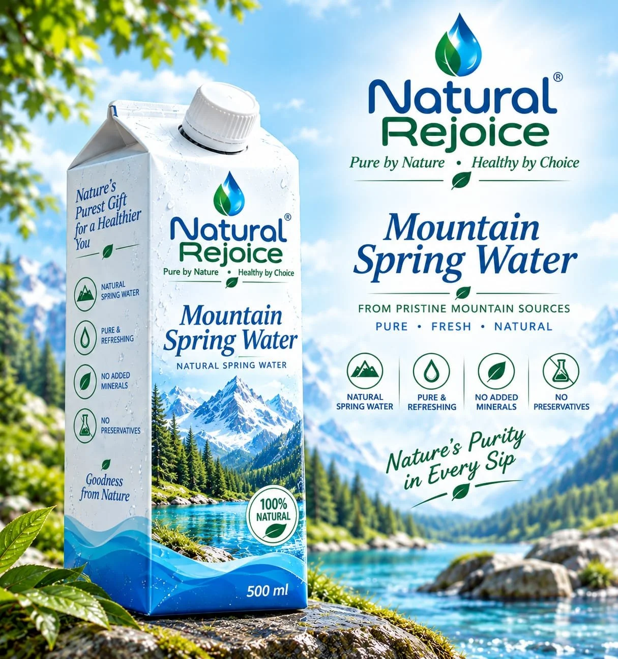 Natural Rejoice Mountain Spring Water