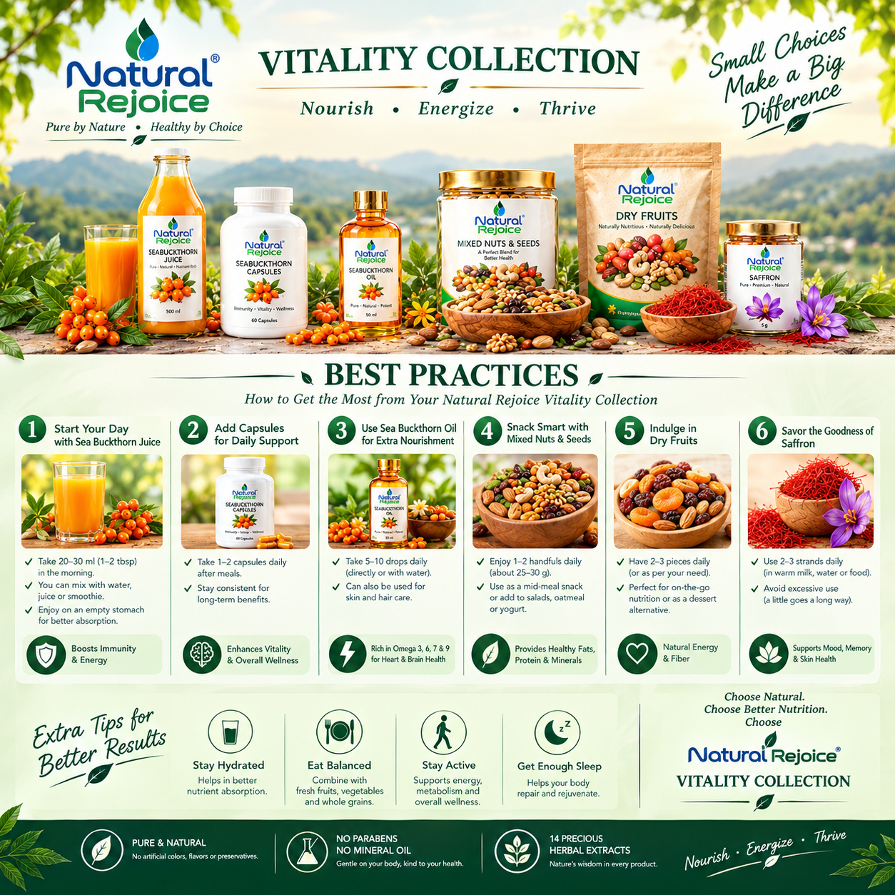 Natural Rejoice Vitality Collection