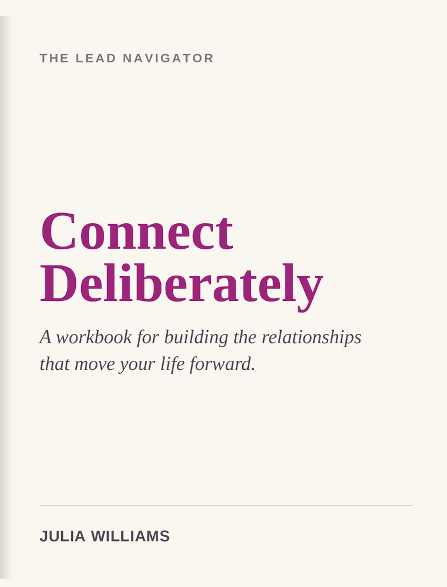 Connect Deliberately Workbook