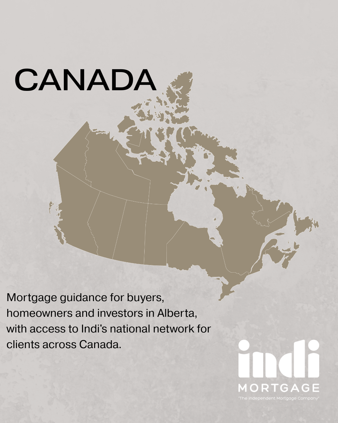 Mortgage services in Alberta and across Canada through Anna Tonery and Indi Mortgage.