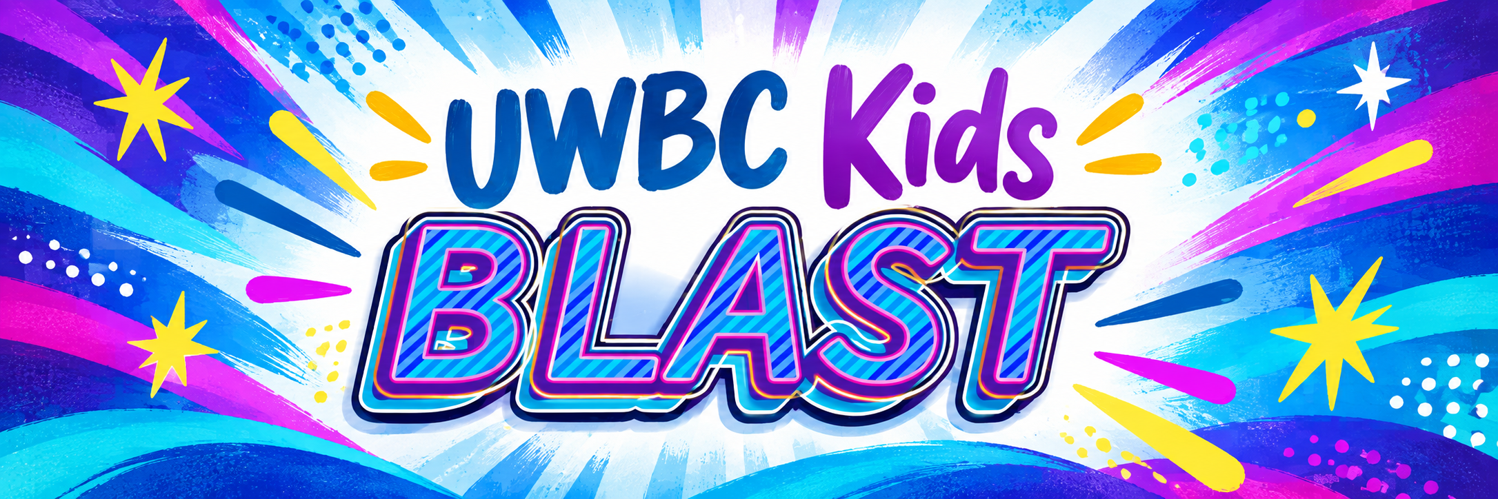 The image features a vibrant purple background with the word "BLAST" in colorful, bold letters at the top. Below, there is a quote: "BELIEVING LEARNING AND SEEKING TRUTH," with each word in different colors. At the bottom, it states "GRADES PRE-K-6TH" in large blue font.