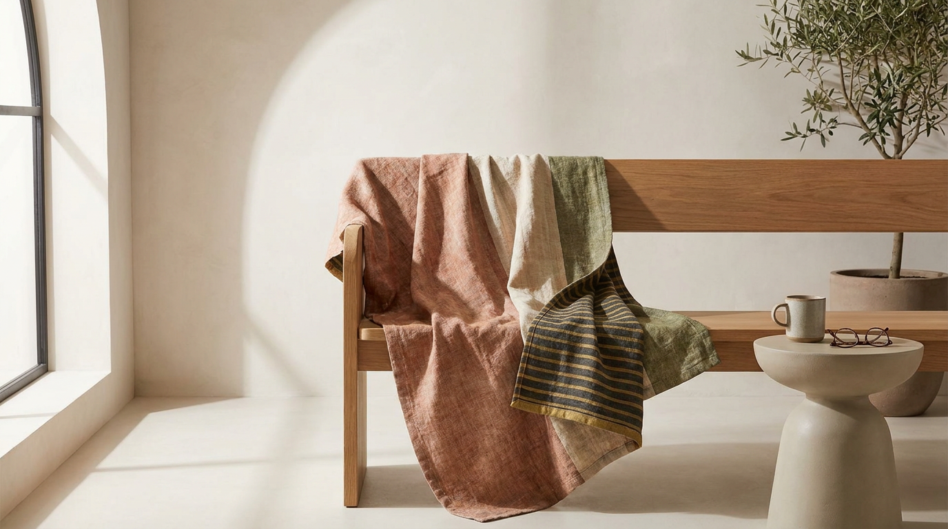 Linen Throw Blanket