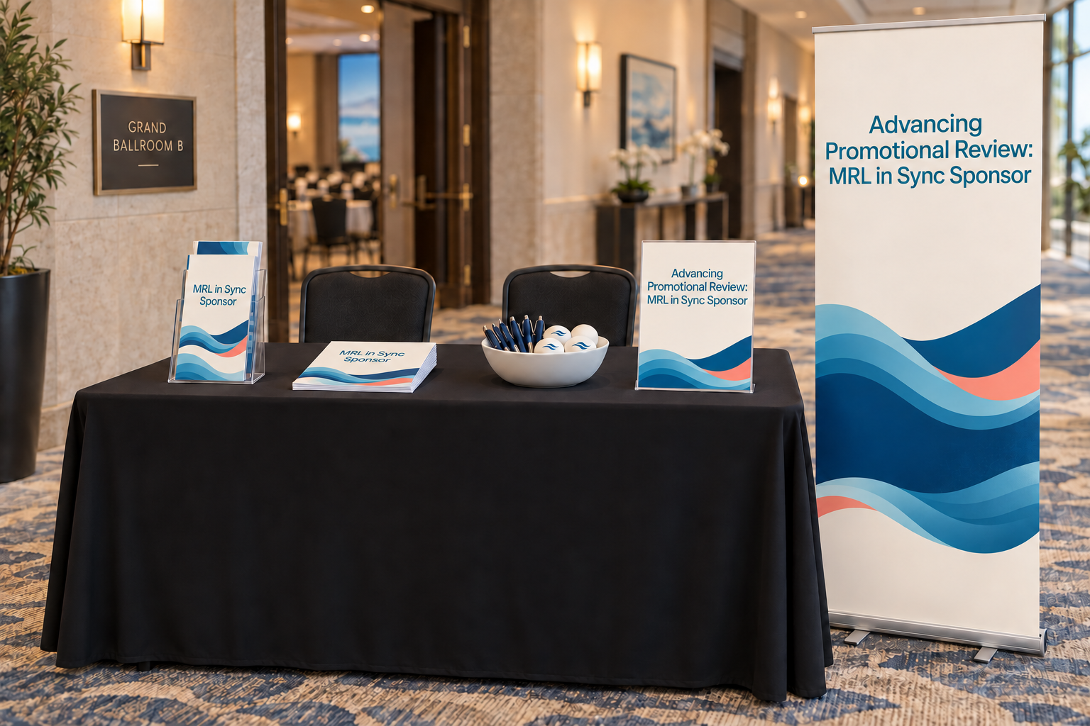 Advancing Promotional Review: MRL in Sync Sponsor Tabletop Display