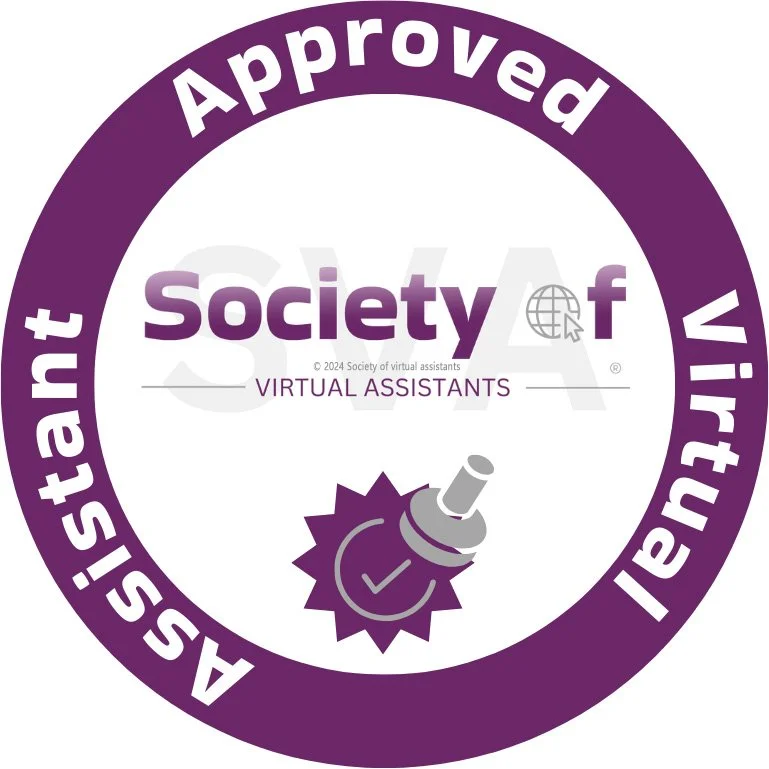 Society of Virtual Assistants Approved VA badge for Oakes Executive Office