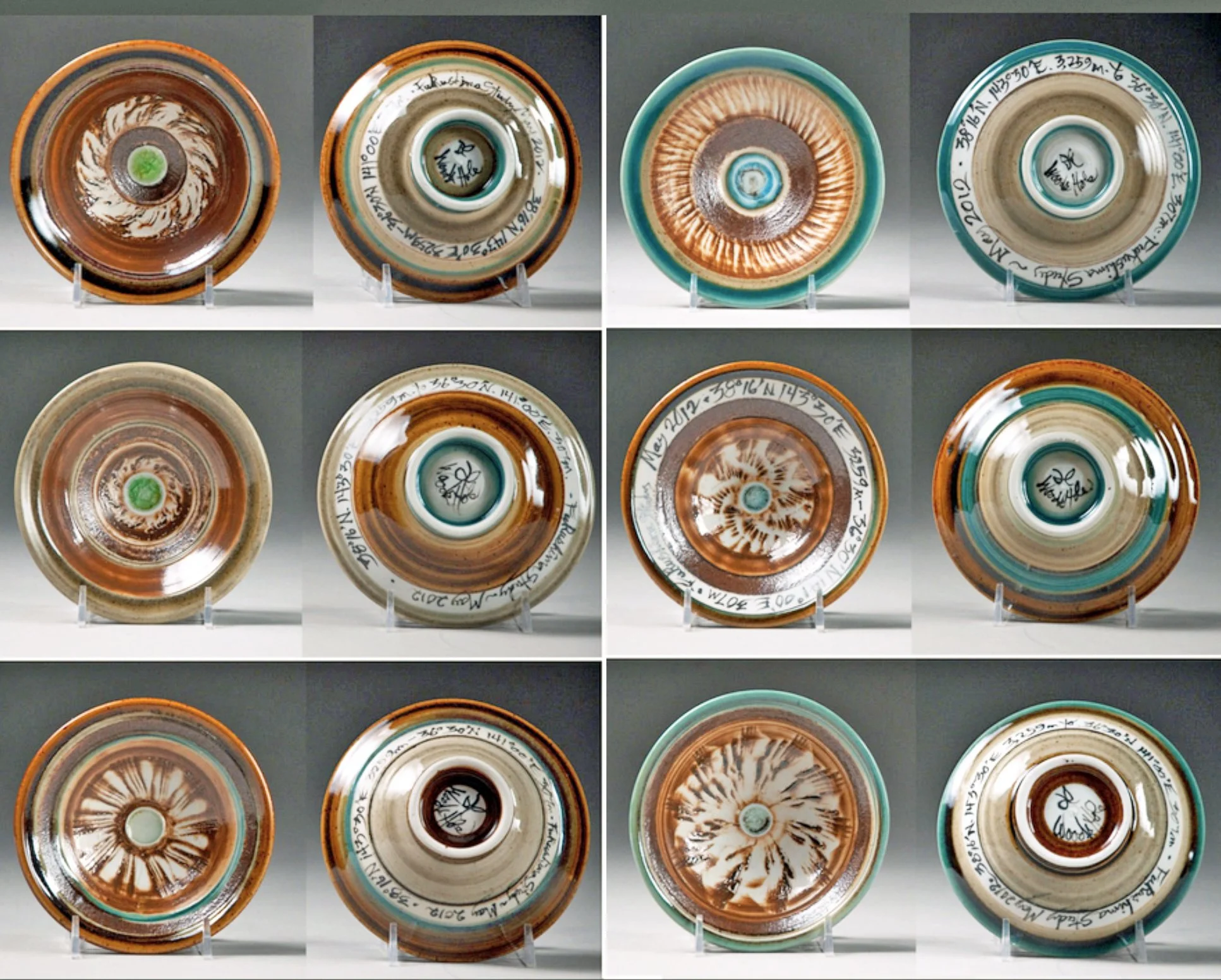Fukushima sediment glaze on porcelain