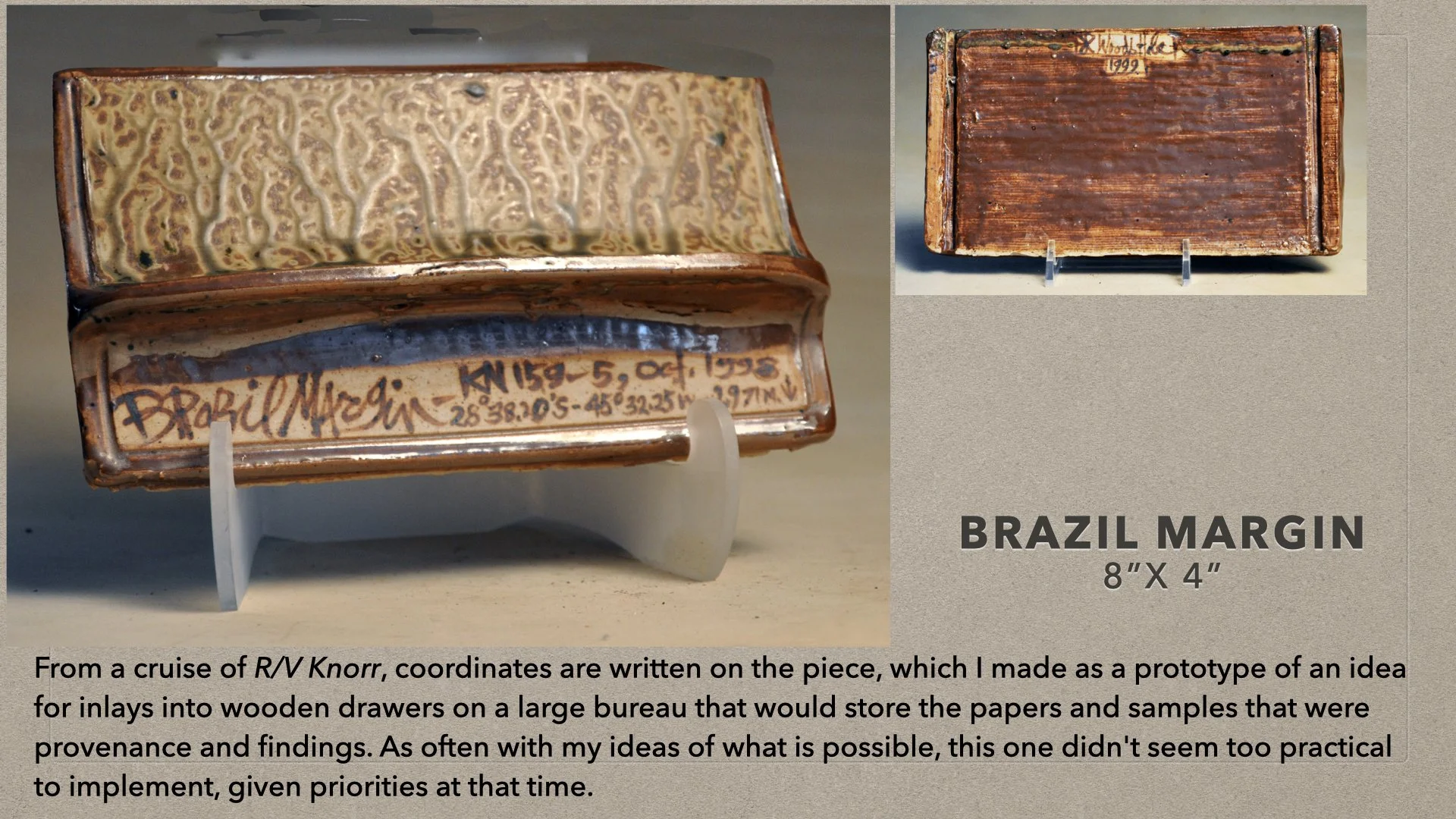 Brazil Margin sediment glaze