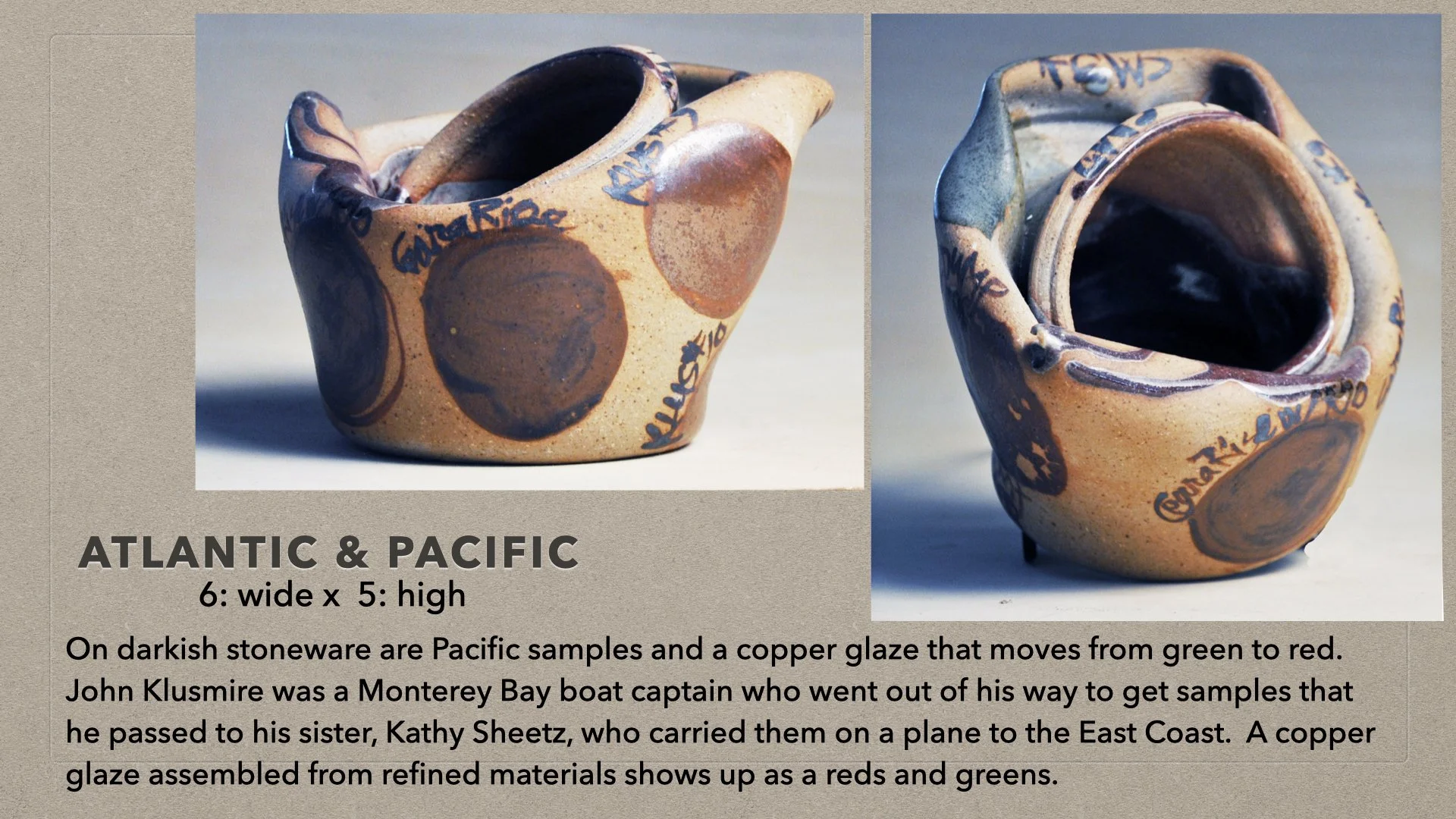 Atlantic and Pacific sediments