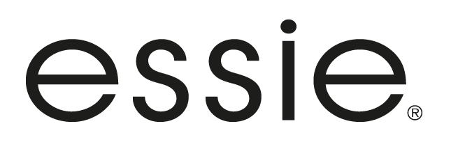 The black Essie logo with lowercase letters.