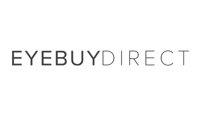 Logo for Eyebuydirect displayed in black and gray text.