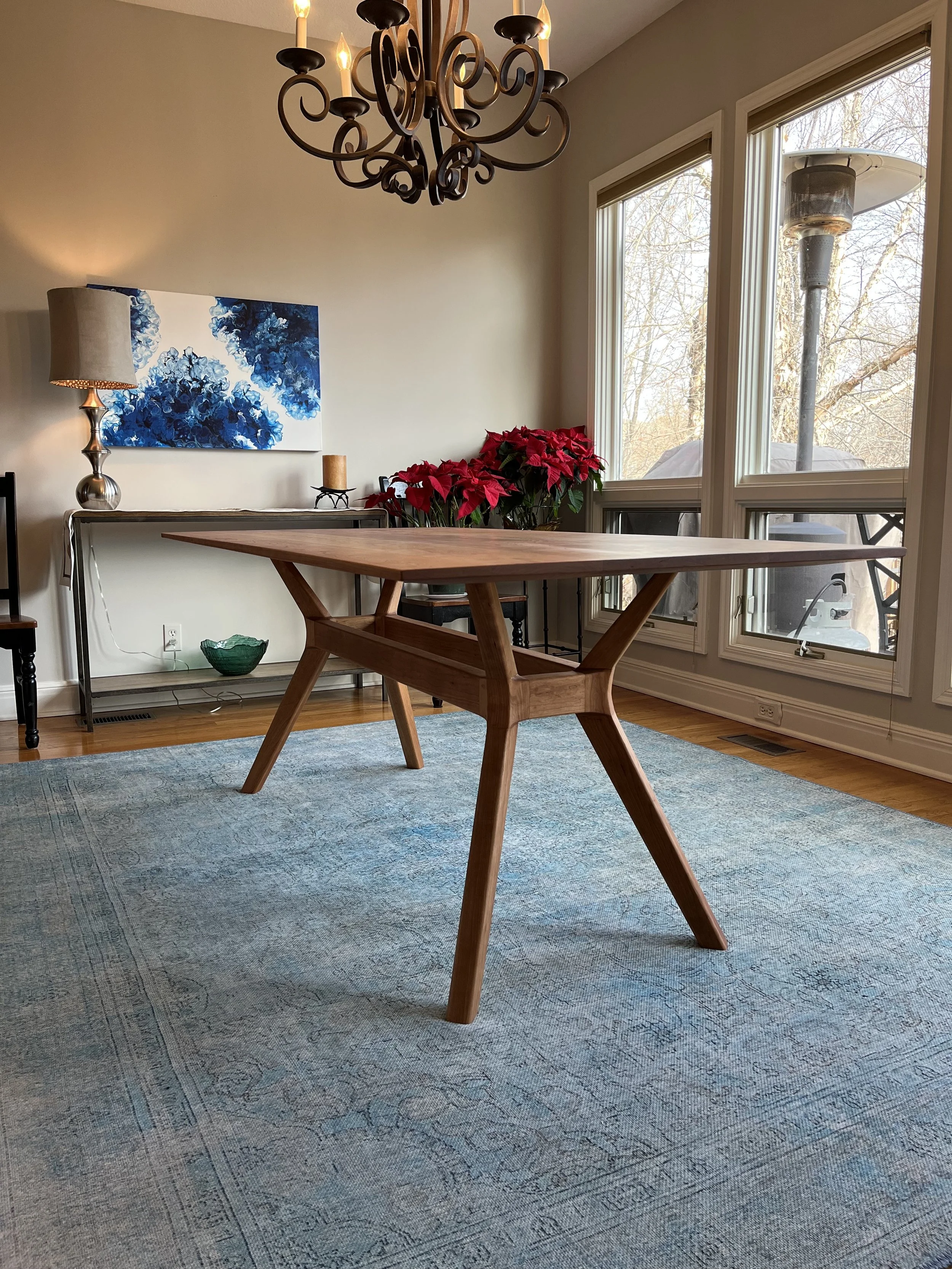 Mid-Century Modern Cherry Table