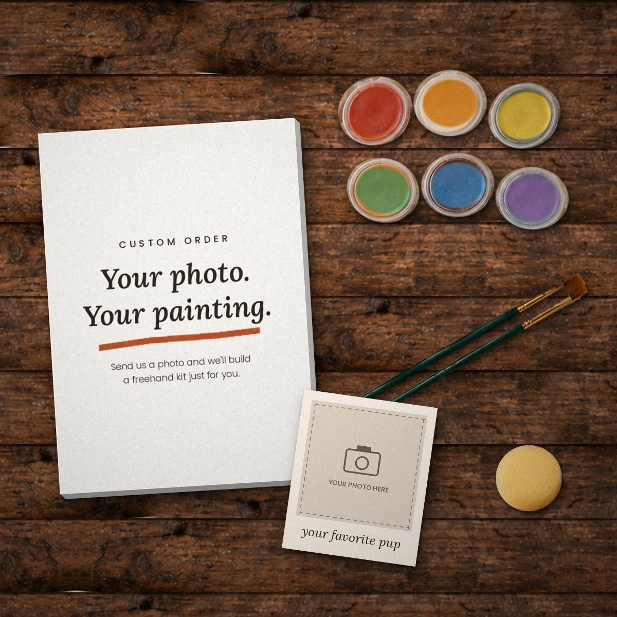 Custom Mini Acrylic Paint Kit – Freehand Painting Kit From Your Photo