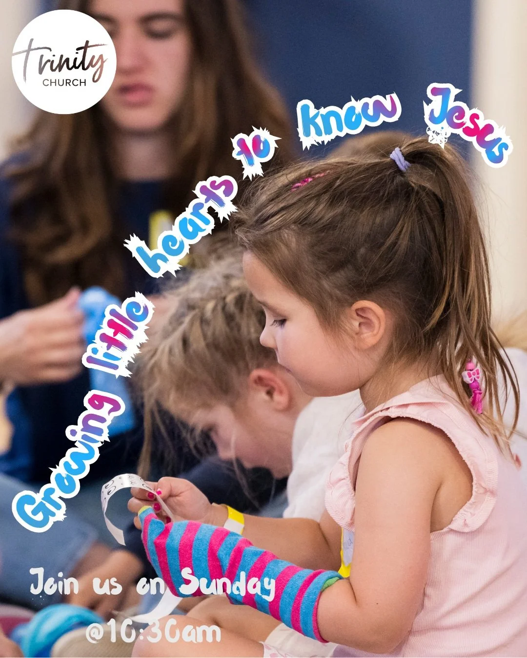 Join the fun on Sunday at 10:30am! We have an exciting children and young people program while their grown ups are in church.