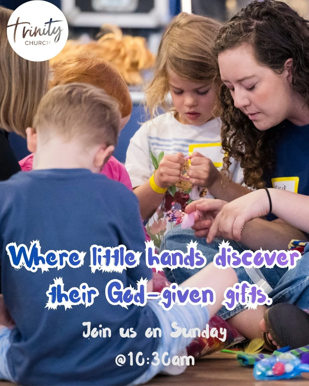 Join the fun on Sunday at 10:30am! We have an exciting children and young people program while their grown ups are in church.