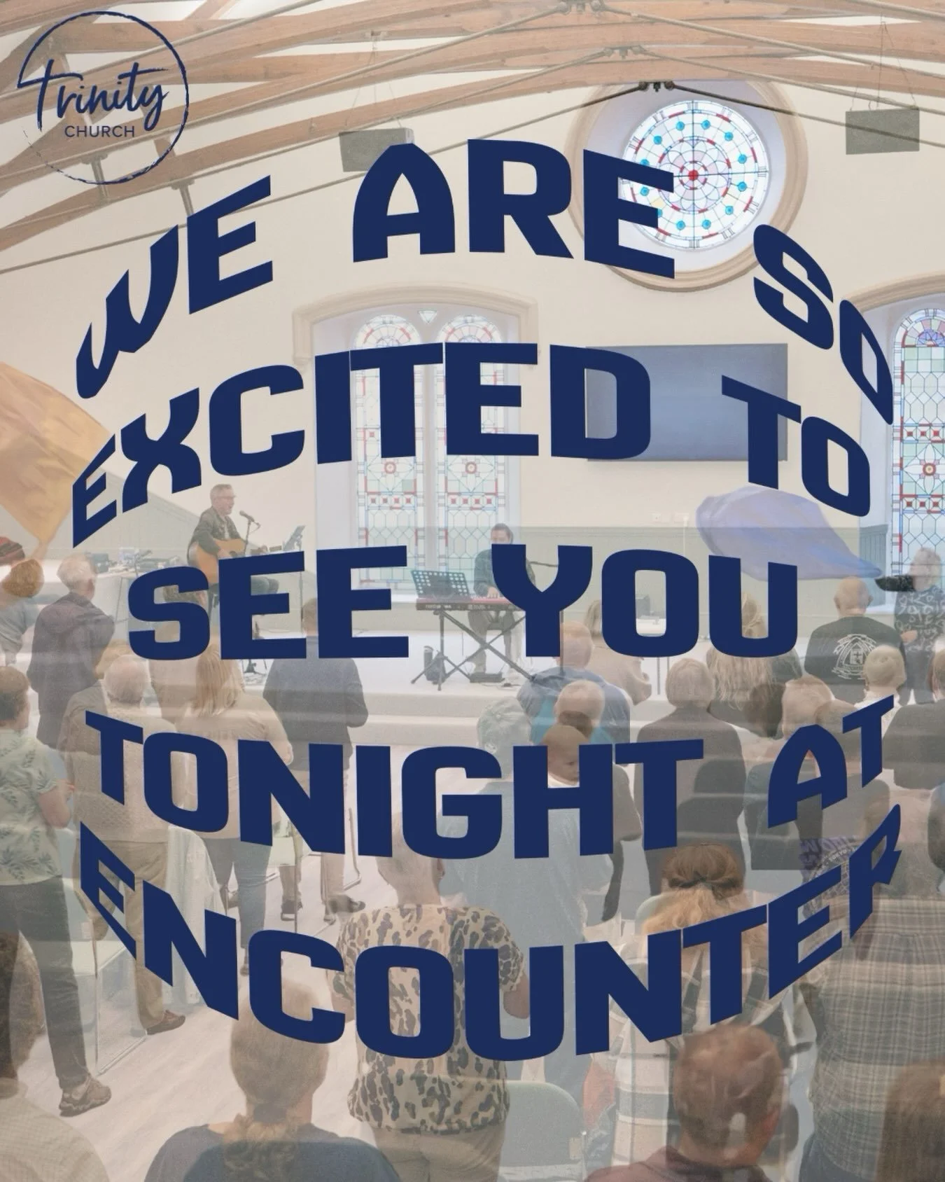 We are so excited to see you at our Encounter Evening TONIGHT at 7:30PM in the UPPER ROOM! Come be refilled &amp; refreshed 🤍