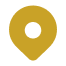 A yellow map pin icon on a white background.