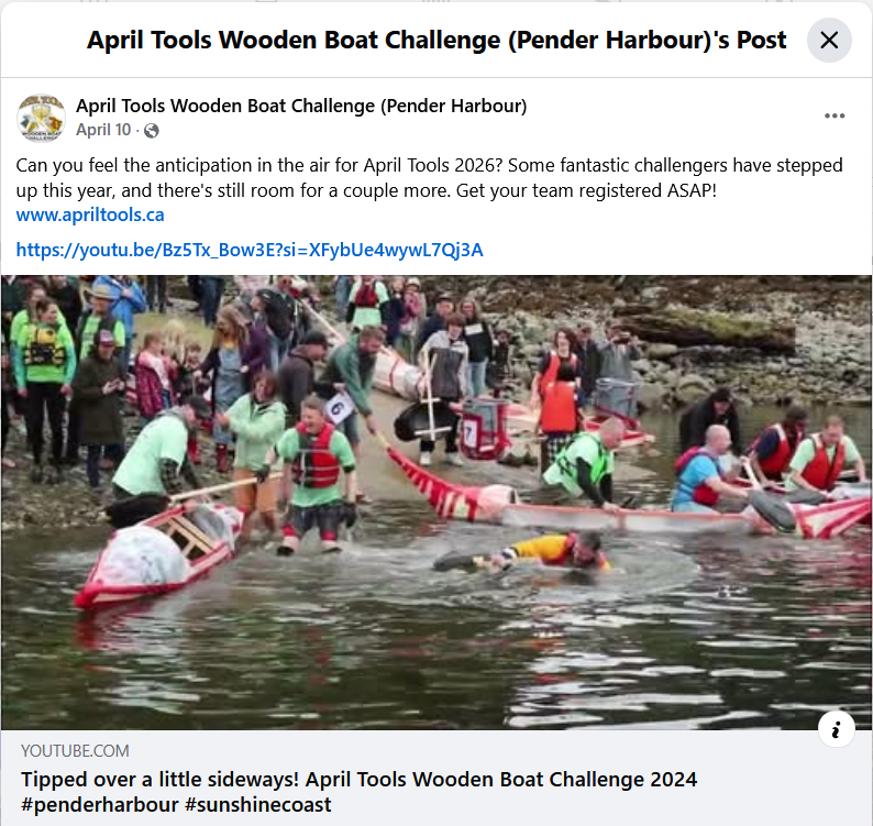 4. Mid April 2026 social post reminding community members of the event date and all of the family friendly activities and all of the family-friendly activities on the day in addition to watching the building and the race, and where to find more detai